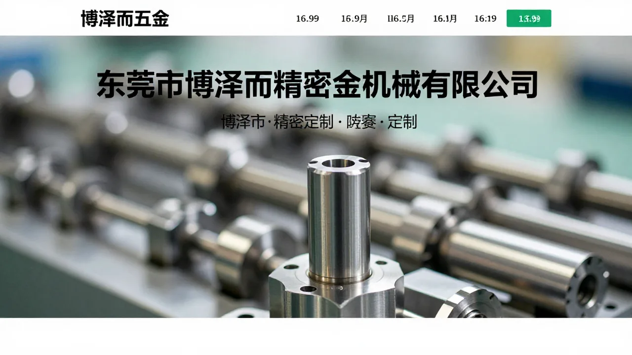 东莞市博泽而精密五金机械有限公司 首页主视觉